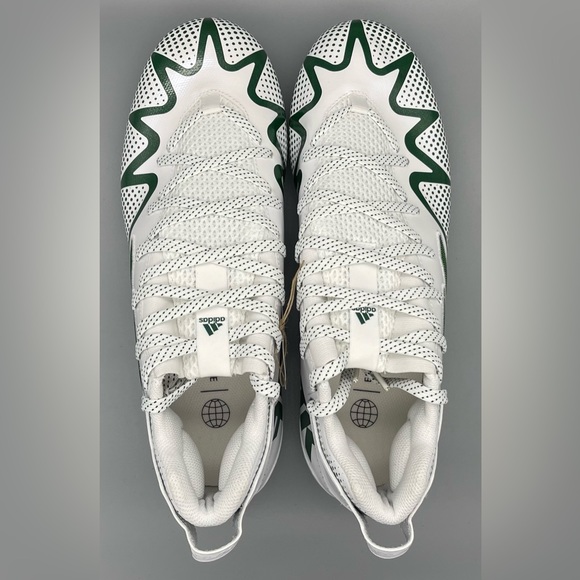 Adidas Freak 22 Team Football Cleats White Green GY0434 MSU Men’s Size 10.5 NEW main image 6
